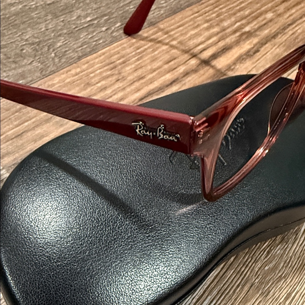 Ray-Ban Pink Translucent Glasses - Frames Only No… - image 3